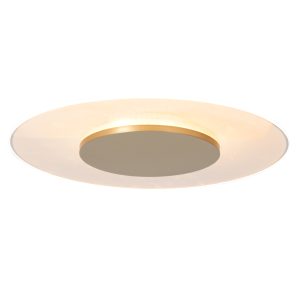 Plafón con núcleo dorado y aro transparente Steinhauer Lido