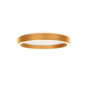 Plafón dorado de diseño plano Steinhauer Ringlux
